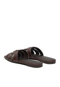 Gino Rossi - GINO ROSSI Klapki C-WS1190-01 Brązowy. Kolor: brązowy. Materiał: skóra #4