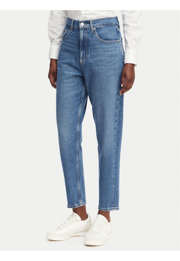 Tommy Jeans Jeansy DW0DW19245 Niebieski Mom Fit. Kolor: niebieski
