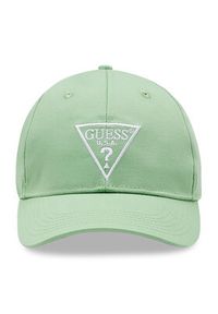 Guess Czapka z daszkiem V2YZ03 WO08O Zielony. Kolor: zielony. Materiał: materiał