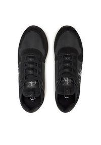 Calvin Klein Jeans Sneakersy Runner Sock Laceup Ny-Lth Wn YW0YW00840 Czarny. Kolor: czarny. Materiał: materiał #6
