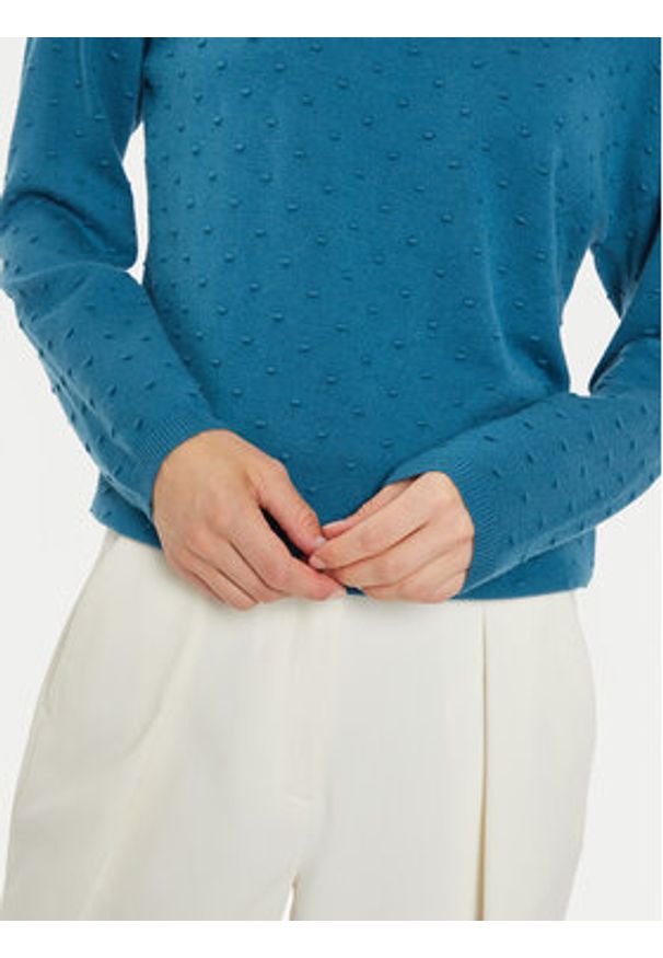Tatuum Sweter Ewela T2321.089B Niebieski Regular Fit. Kolor: niebieski. Materiał: syntetyk