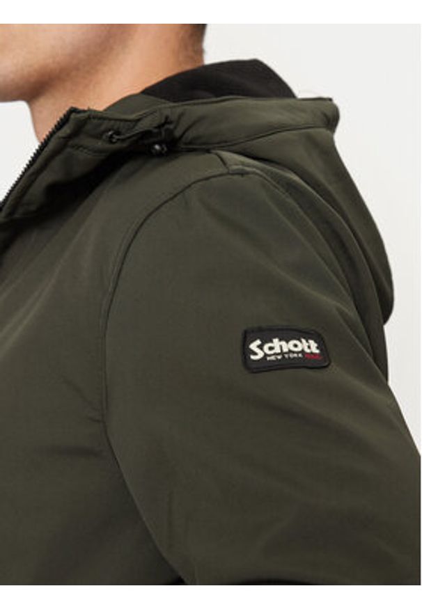 Schott NYC Kurtka przejściowa KALVIN Zielony Regular Fit. Kolor: zielony. Materiał: syntetyk