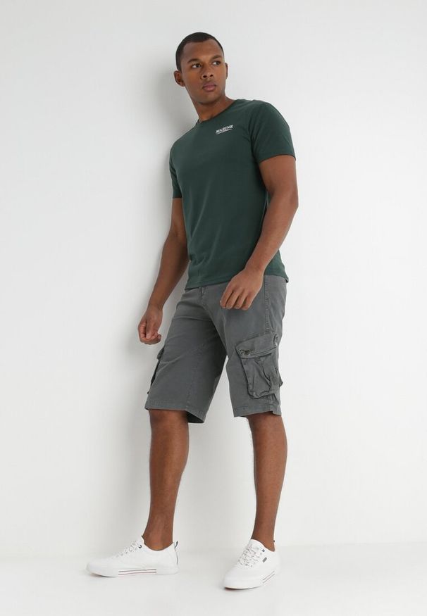 Born2be - Szare Szorty Noriloe. Kolor: szary. Materiał: bawełna. Wzór: jednolity, gładki. Sezon: wiosna, lato