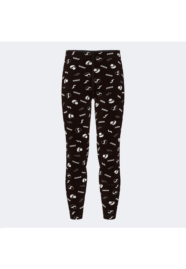 Legginsy Joma Lion, Dzieci. Okazja: na uczelnię. Kolor: czarny. Materiał: materiał, bawełna. Styl: sportowy