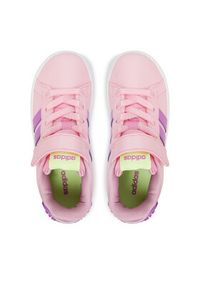Adidas - adidas Sneakersy Grand Court 3.0 Girls Shoes Children KI1755 Różowy. Kolor: różowy. Materiał: skóra #3