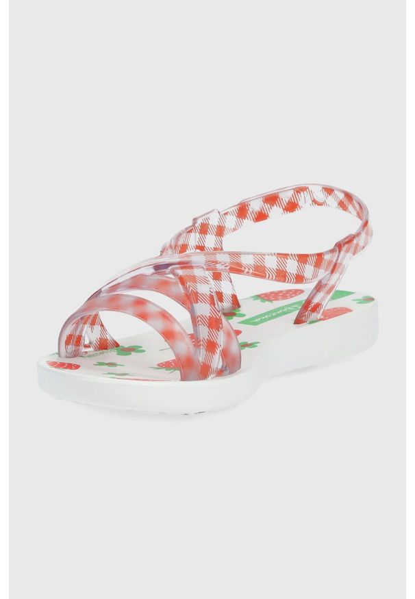 Ipanema sandały dziecięce SANDAL KIDS kolor czerwony. Kolor: czerwony. Materiał: guma, materiał. Obcas: na obcasie. Wysokość obcasa: niski
