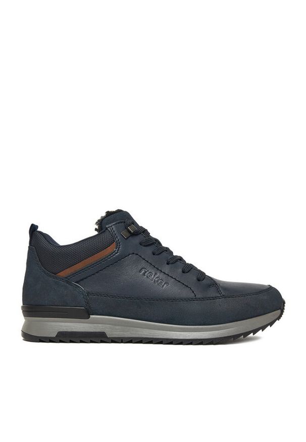 Rieker Sneakersy CEO-16125-15 Niebieski. Kolor: niebieski. Materiał: skóra