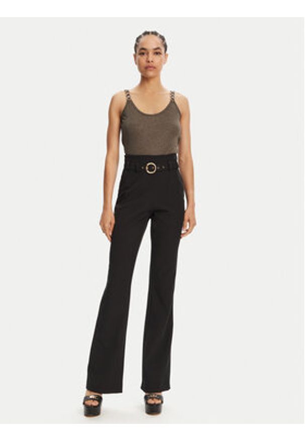 Just Cavalli Spodnie materiałowe 78PAA130 Czarny Slim Fit. Kolor: czarny. Materiał: syntetyk