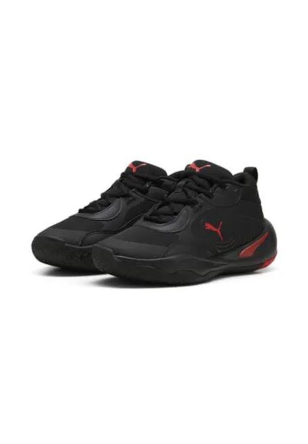 Puma - Buty do koszykówki dziecięce PUMA Playmaker Pro JR pumafor all time. Kolor: czarny. Materiał: materiał, syntetyk. Szerokość cholewki: normalna. Sport: koszykówka