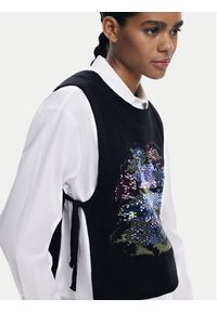 Desigual Koszula Chaleco 25WWCW01 Biały Regular Fit. Kolor: biały. Materiał: bawełna