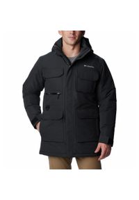 columbia - Kurtka Turystyczna Zimowa Męska Columbia LANDROAMER Parka. Kolor: czarny. Materiał: puch. Sezon: zima. Sport: turystyka piesza