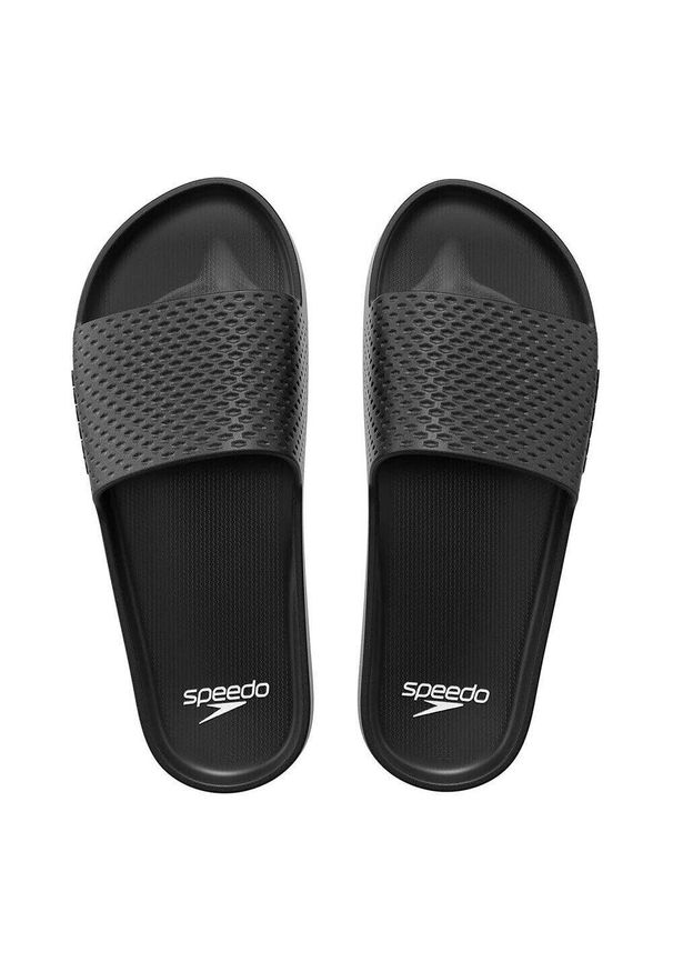 Klapki basenowe antypoślizgowe męskie Speedo Slide Entry. Okazja: na plażę. Kolor: czarny. Sport: pływanie