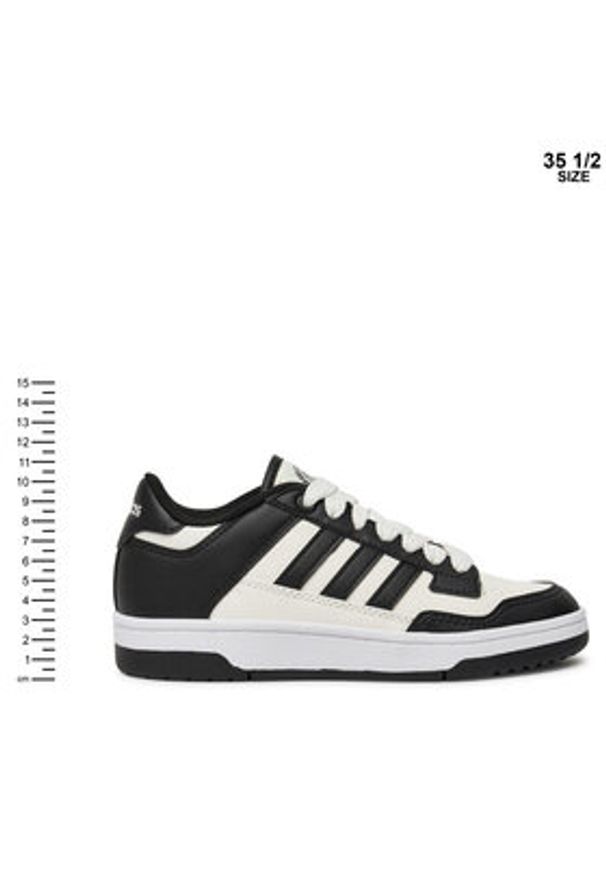 Adidas - adidas Sneakersy Rapid Court Low JR0166 Czarny. Kolor: czarny. Materiał: skóra