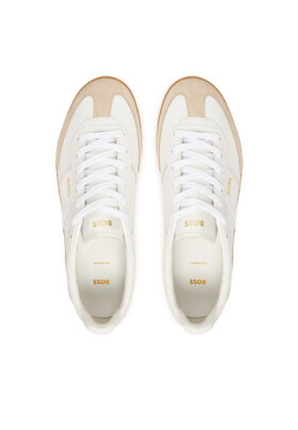 BOSS Sneakersy Brenta Tenn Ltsd 50518001 Biały. Kolor: biały. Materiał: skóra