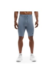 SIROKO - Męskie treningowe legginsy kolarki Fitness Siroko Auckland. Kolor: niebieski. Materiał: materiał. Długość: krótkie. Sezon: lato. Sport: fitness