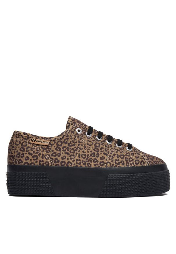 Superga Tenisówki 3790 Platform S8145YW Brązowy. Kolor: brązowy. Materiał: materiał. Obcas: na platformie