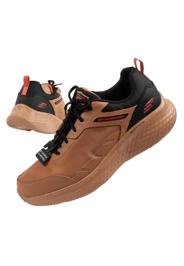 skechers - Buty wodoodporne sportowe męskie Skechers Skech-Lite Pro. Kolor: brązowy