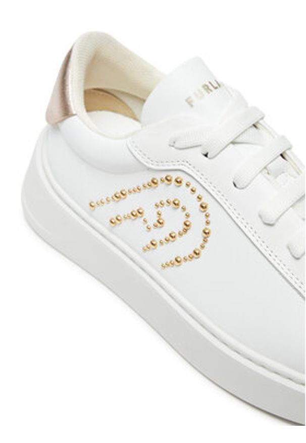 Furla Sneakersy YI37SPT BX3485 3304S Biały. Kolor: biały. Materiał: skóra