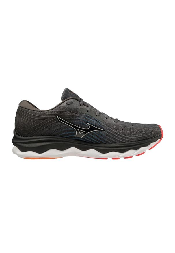Buty do biegania męskie, Mizuno Wave Sky 6. Kolor: wielokolorowy, pomarańczowy, czarny. Model: Mizuno Wave