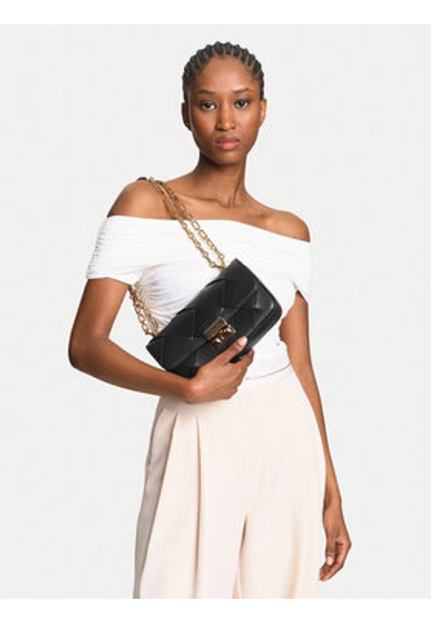 MICHAEL Michael Kors Torebka Tribeca 30S5G2RL5L Czarny. Kolor: czarny. Materiał: skórzane