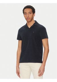 TOMMY HILFIGER - Tommy Hilfiger Polo MW0MW38479 Granatowy Regular Fit. Typ kołnierza: polo. Kolor: niebieski. Materiał: bawełna