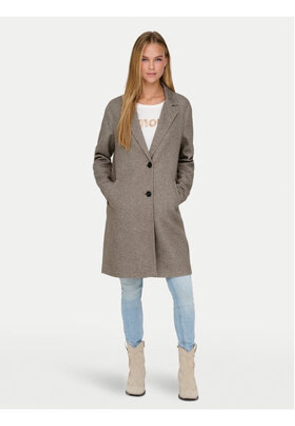 only - ONLY Płaszcz przejściowy Sedona 15321862 Szary Regular Fit. Kolor: szary. Materiał: syntetyk