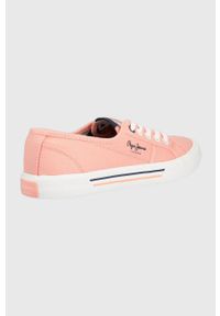 Pepe Jeans tenisówki brady w iselin damskie kolor różowy. Nosek buta: okrągły. Zapięcie: sznurówki. Kolor: różowy #4