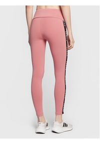 Guess Legginsy Aline V2YB14 KABR0 Różowy Slim Fit. Kolor: różowy. Materiał: bawełna