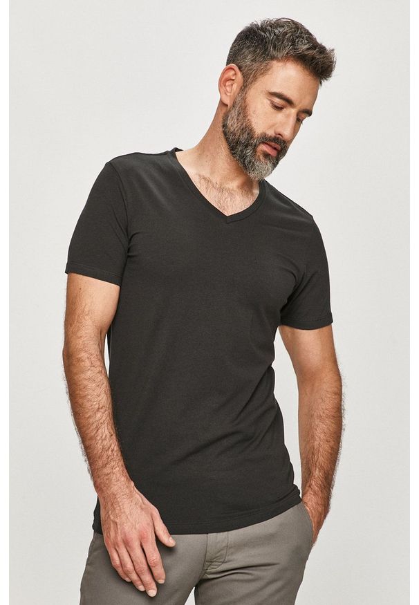 Levi's® - Levi's - T-shirt Premium (2-PACK). Okazja: na co dzień, na spotkanie biznesowe. Kolor: czarny. Materiał: dzianina. Styl: biznesowy, casual