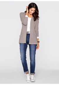 bonprix - Kurtka koszulowa z miękkiej mieszanki wiskozy. Kolor: szary. Materiał: wiskoza #3