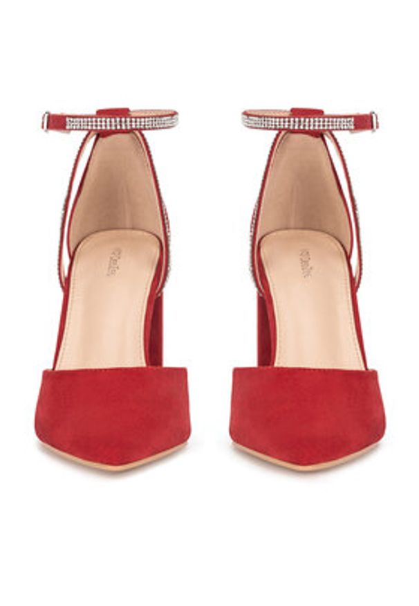 DeeZee Czółenka WSS20601-01 Czerwony. Kolor: czerwony. Materiał: materiał