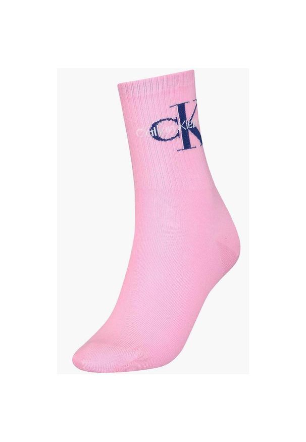 ZEAGLE - Skarpetki RIB Calvin Klein dla Kobiet - Magenta 37-41. Kolor: fioletowy, szary, różowy, wielokolorowy. Materiał: elastan, poliamid, bawełna