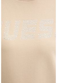Guess - GUESS Beżowa damska bluza Primula, Rozmiar L. Kolor: beżowy #5