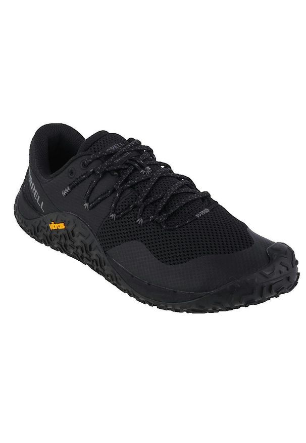 Buty trekkingowe męskie Merrell Trail Glove 7. Zapięcie: sznurówki. Kolor: czarny. Materiał: tkanina, materiał, syntetyk, skóra, guma. Szerokość cholewki: normalna