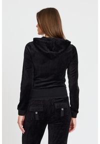 Juicy Couture - JUICY COUTURE Czarna damska bluza Heritage Robyn, Rozmiar M. Kolor: czarny #3