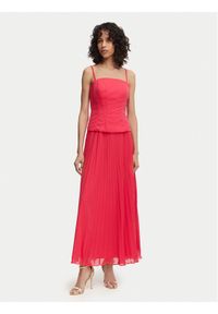 French Connection Sukienka wieczorowa Tiana 719H9 Różowy ciemny Slim Fit. Kolor: różowy. Materiał: syntetyk. Styl: wizytowy #1