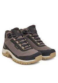 salomon - Salomon Trekkingi Shelter Waterproof L47855200 Brązowy. Kolor: brązowy. Materiał: materiał #2