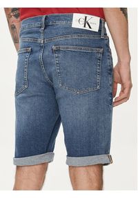 Calvin Klein Jeans Szorty jeansowe J30J324874 Niebieski Slim Fit. Kolor: niebieski. Materiał: bawełna