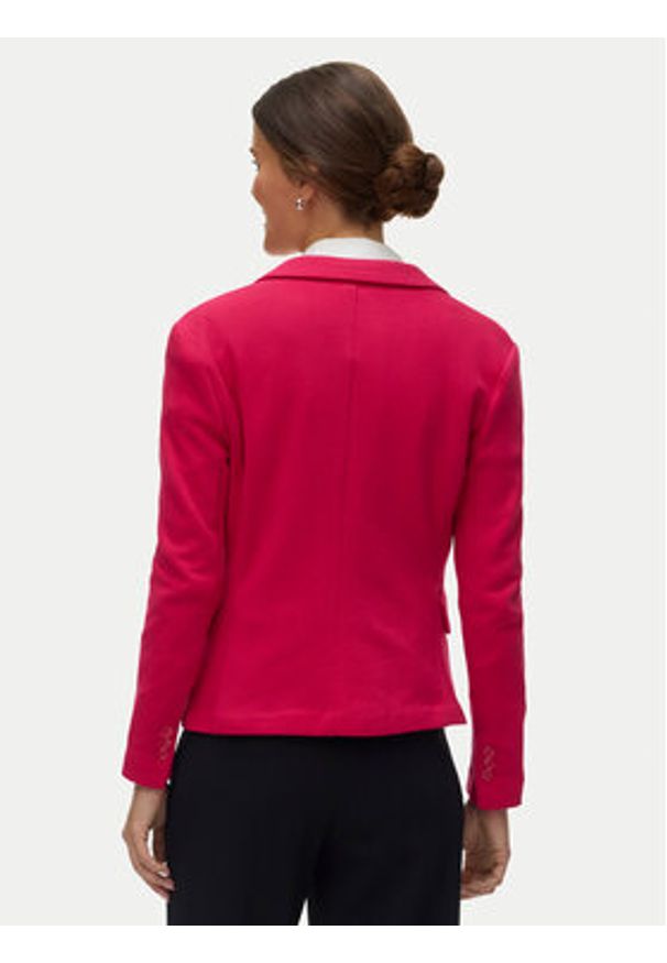 Vero Moda Marynarka Julia 10154123 Różowy Regular Fit. Kolor: różowy. Materiał: bawełna