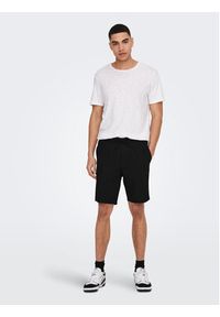 Only & Sons Szorty materiałowe 22024967 Czarny Loose Fit. Kolor: czarny. Materiał: bawełna #7