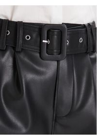 Morgan Szorty z imitacji skóry 242-SHOANE Czarny Slim Fit. Kolor: czarny. Materiał: skóra #2