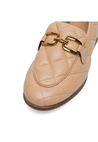 Badura Loafersy VICTORIA-05W1-042 Beżowy. Kolor: beżowy. Materiał: skóra #7