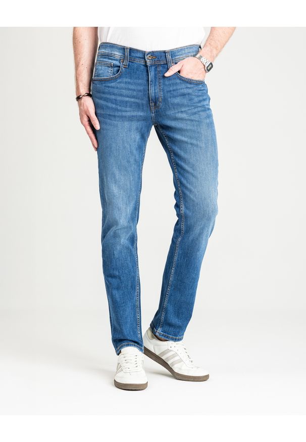 Męskie Spodnie jeansowe Mustang Style Orlando Slim Denim Blue 1016625 5000 682