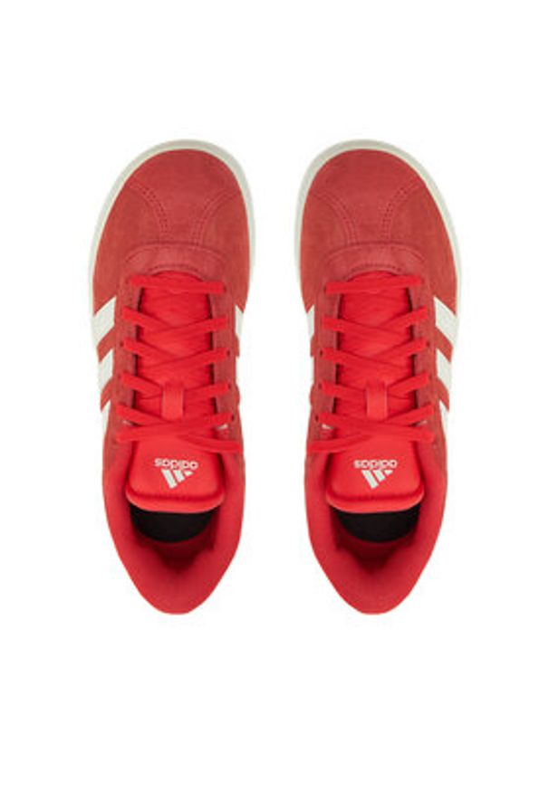 Adidas - adidas Sneakersy VL Court 3.0 JH8724 Czerwony. Kolor: czerwony. Materiał: skóra, zamsz