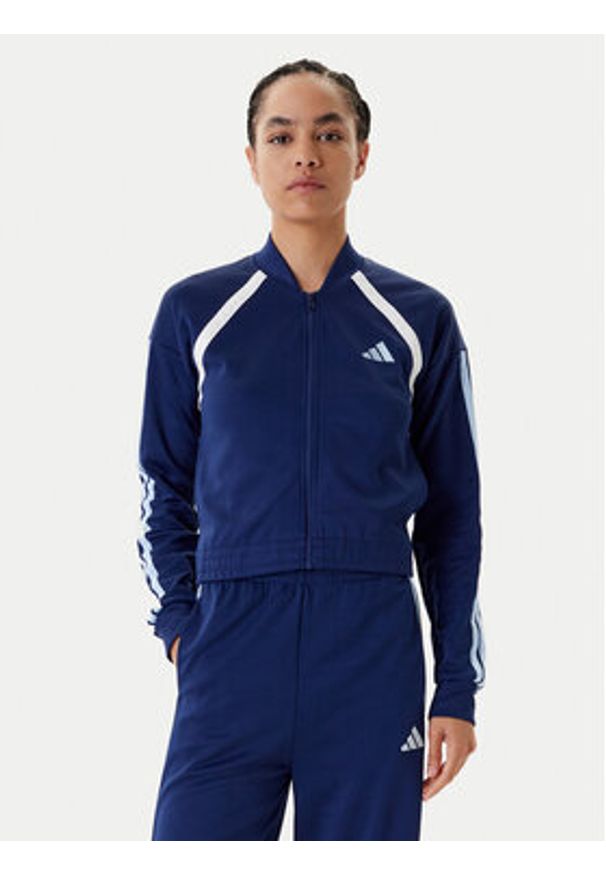 Adidas - adidas Dres Teamsport JD2673 Granatowy Regular Fit. Kolor: niebieski. Materiał: bawełna, syntetyk