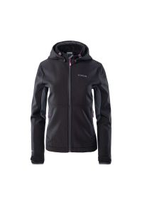 Kurtka damska Softshell Brugi 2NEA - czarna, Rozmiar S. Kolor: czarny. Materiał: softshell. Sezon: jesień, wiosna