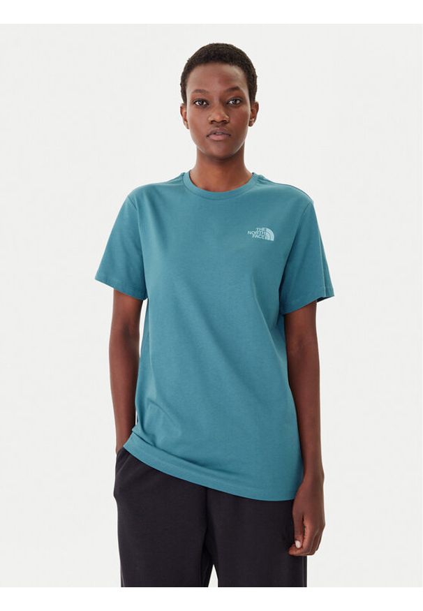 The North Face T-Shirt Redbox NF0A87NK Niebieski Relaxed Fit. Kolor: niebieski. Materiał: bawełna
