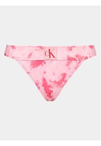 Calvin Klein Swimwear Dół od bikini KW0KW02126 Różowy. Kolor: różowy. Materiał: syntetyk #5