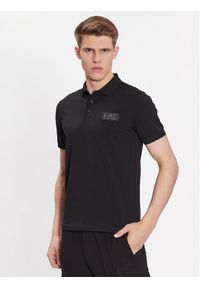 EA7 Emporio Armani Polo 3RPF78 PJBVZ 1200 Czarny Regular Fit. Typ kołnierza: polo. Kolor: czarny. Materiał: bawełna