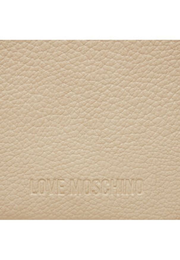 Love Moschino - LOVE MOSCHINO Torebka JC4101PP1ILT0110 Beżowy. Kolor: beżowy. Materiał: skórzane